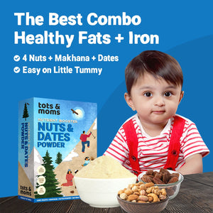 Tots and Moms Dry Fruits Mix - Nuts & Dates Powder - Baby Food