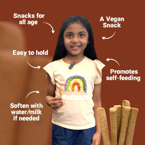 Tots and Moms Millet and Herbs Teething Sticks made with Jaggery for Babies, 12Months+, 150g - TS03