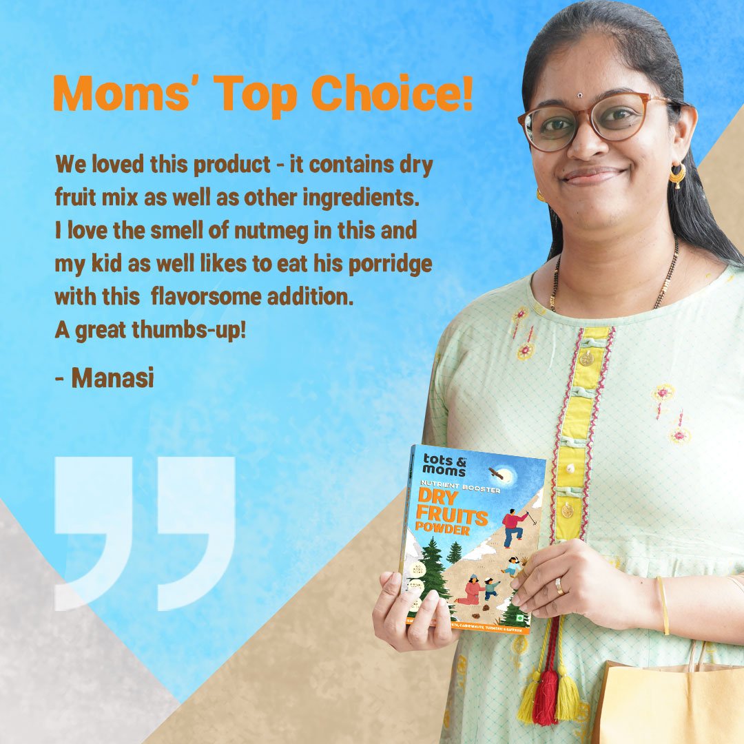 Tots & Moms 100% Dry Fruits Powder for babies - DM01