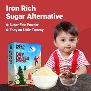 Tots & Moms 100% Iron Rich Dry Dates/Kharik/Karjura Powder for babies - OT04