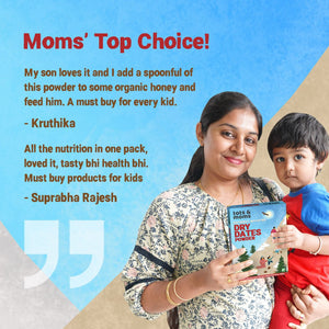 Tots & Moms 100% Iron Rich Dry Dates/Kharik/Karjura Powder for babies - OT04