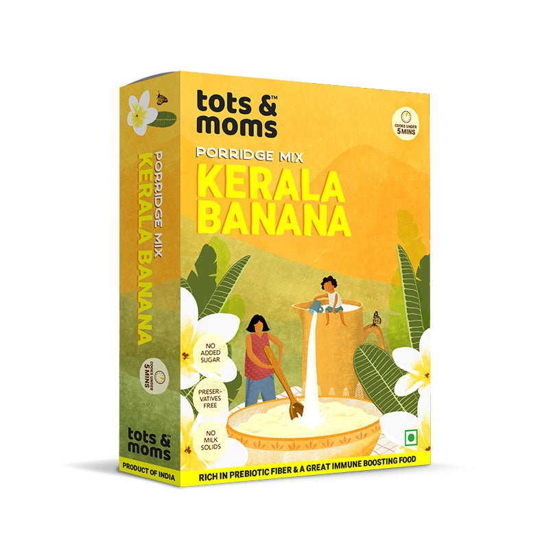 Tots & Moms Calcium Rich Raw Kerala Banana Powder for Baby - 8+ Months, 200g - HP03