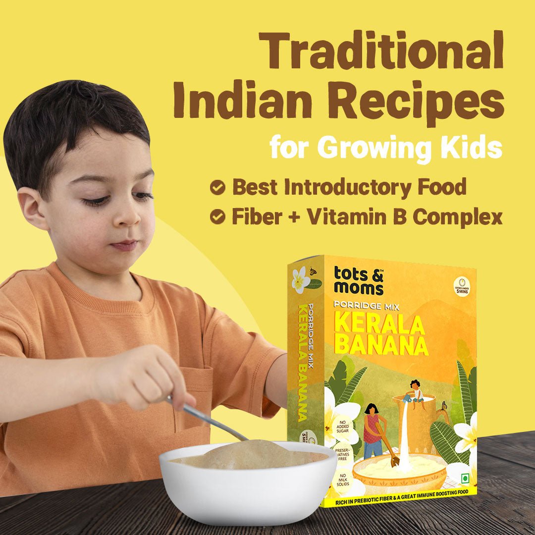Tots & Moms Calcium Rich Raw Kerala Banana Powder for Kids 200g - HP03