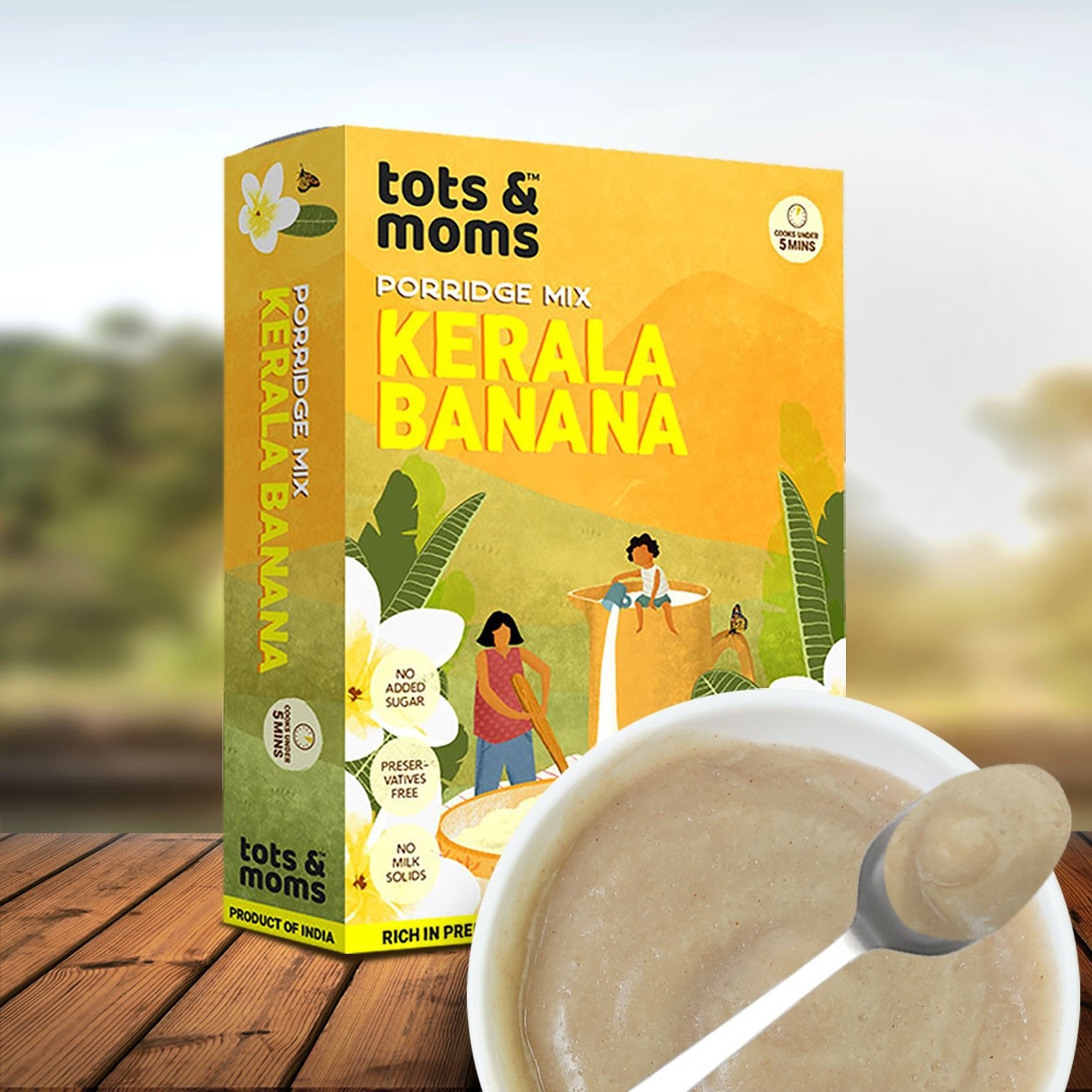 Tots & Moms Calcium Rich Raw Kerala Banana Powder for Kids 200g - HP03