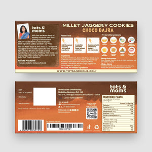 Tots & Moms Choco Bajra | Nuts & Seeds | Sweet & Savory | Pack of 3 - 150g each - HS678