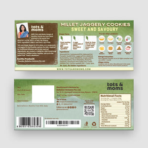Tots & Moms Choco Bajra | Nuts & Seeds | Sweet & Savory | Pack of 3 - 150g each - HS678