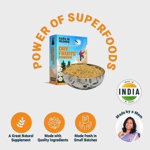 Tots & Moms Dry Fruits Powder - Pack of 2 - DM01 - Pack of 2