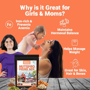 Tots & Moms High Protein Drink Mix - Nutspro with Jaggery 200g - DM08