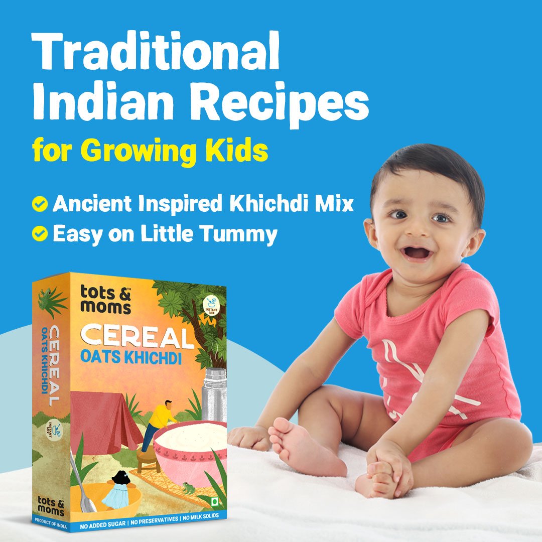 Tots & Moms Instant Oats Khichdi Baby Cereal - IN10