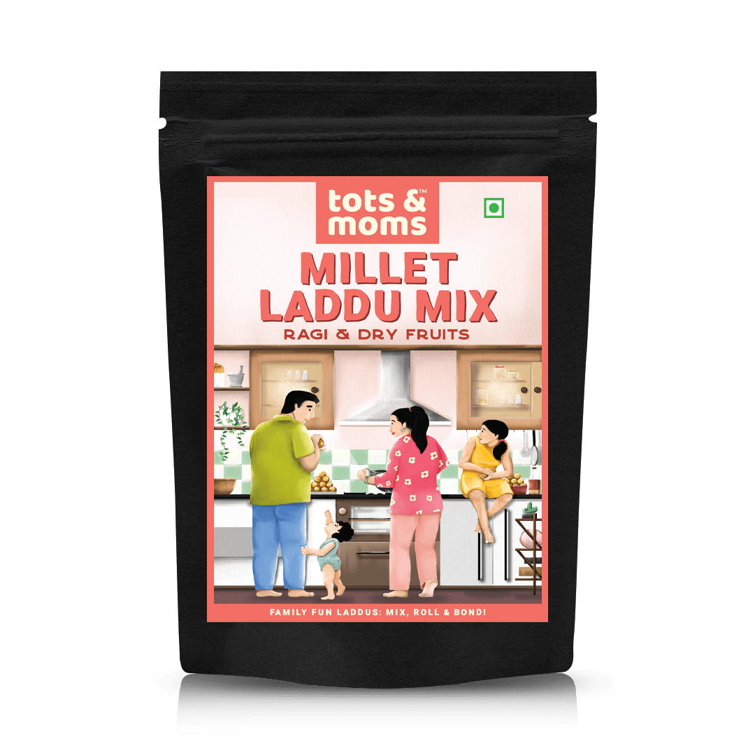 Tots & Moms Kids DIY Ragi & Dry Fruits Laddu Mix 200g - HS04