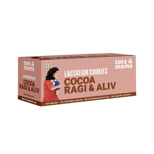 Tots & Moms Lactation Cookies - Cocoa Ragi & Aliv - 150g - WP08