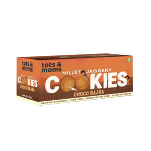 Tots & Moms Millet & Jaggery Cookies - Choco Bajra | 150g - HS08