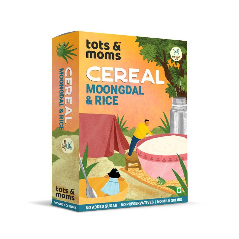 Tots & Moms Moongdal & Rice Instant Baby Cereal Mix - IN05