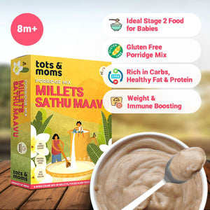 Tots & Moms Multigrain Millet Cereal - Millet Sathu Maavu - HP06