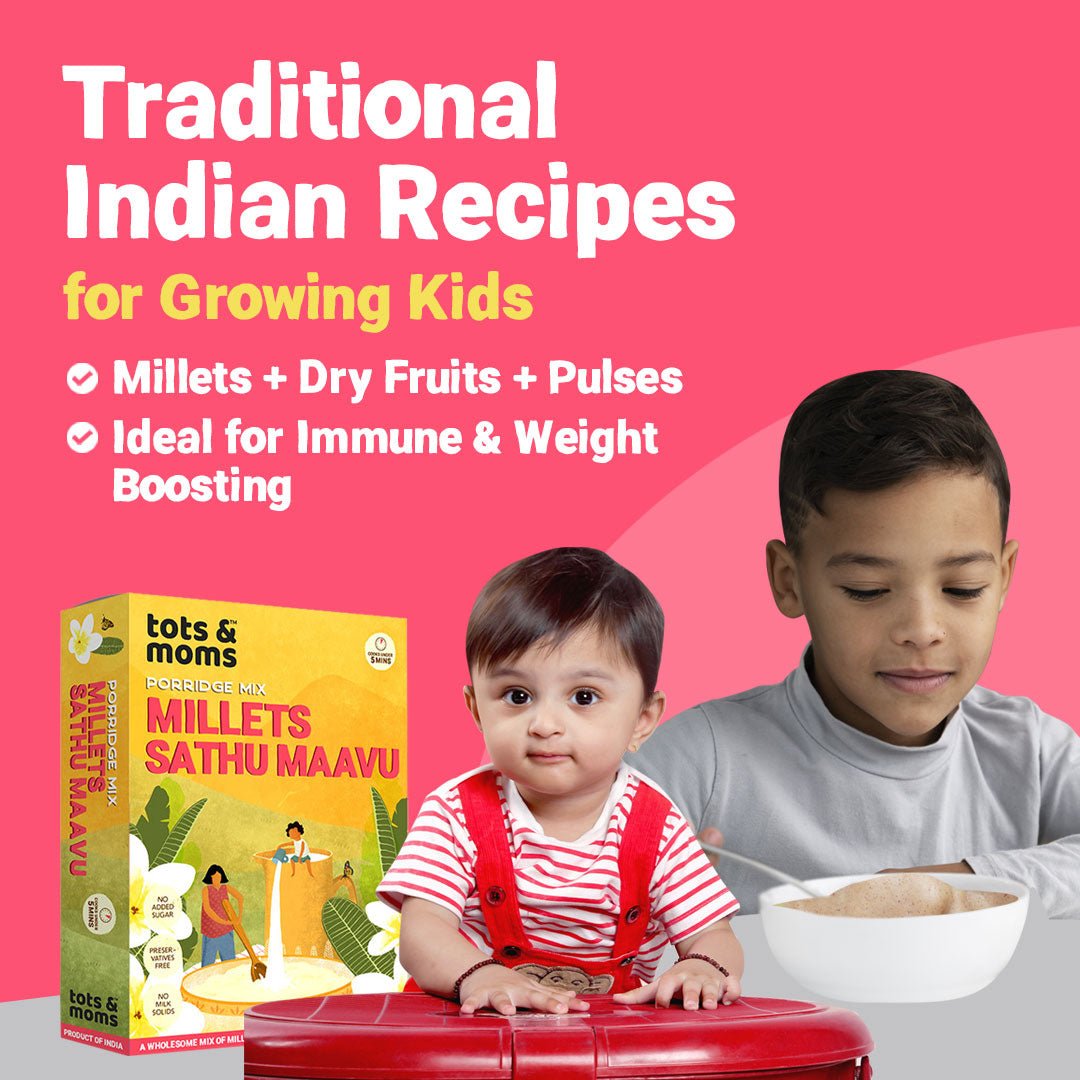 Tots & Moms Multigrain Millet Cereal - Millet Sathu Maavu - HP06
