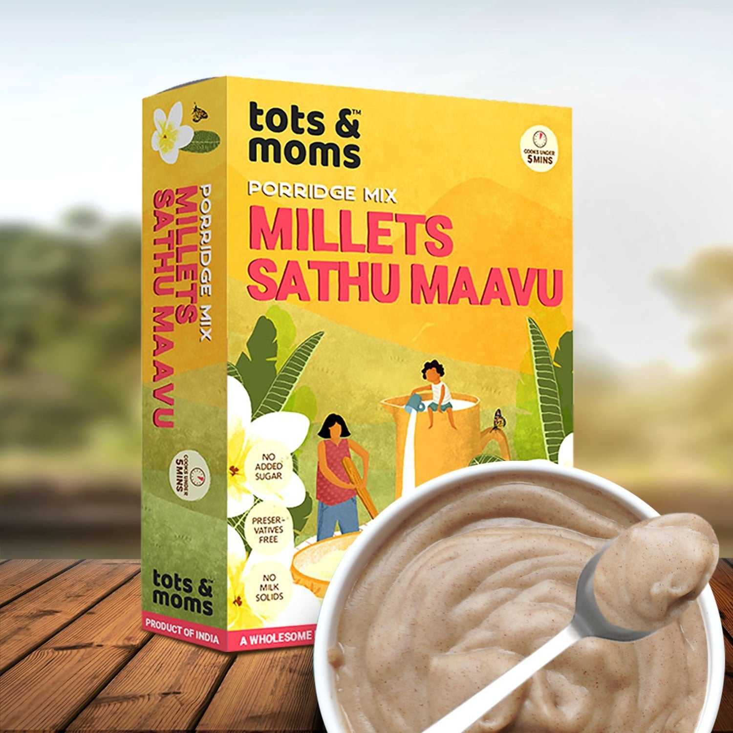 Tots & Moms Multigrain Millet Cereal - Millet Sathu Maavu - HP06
