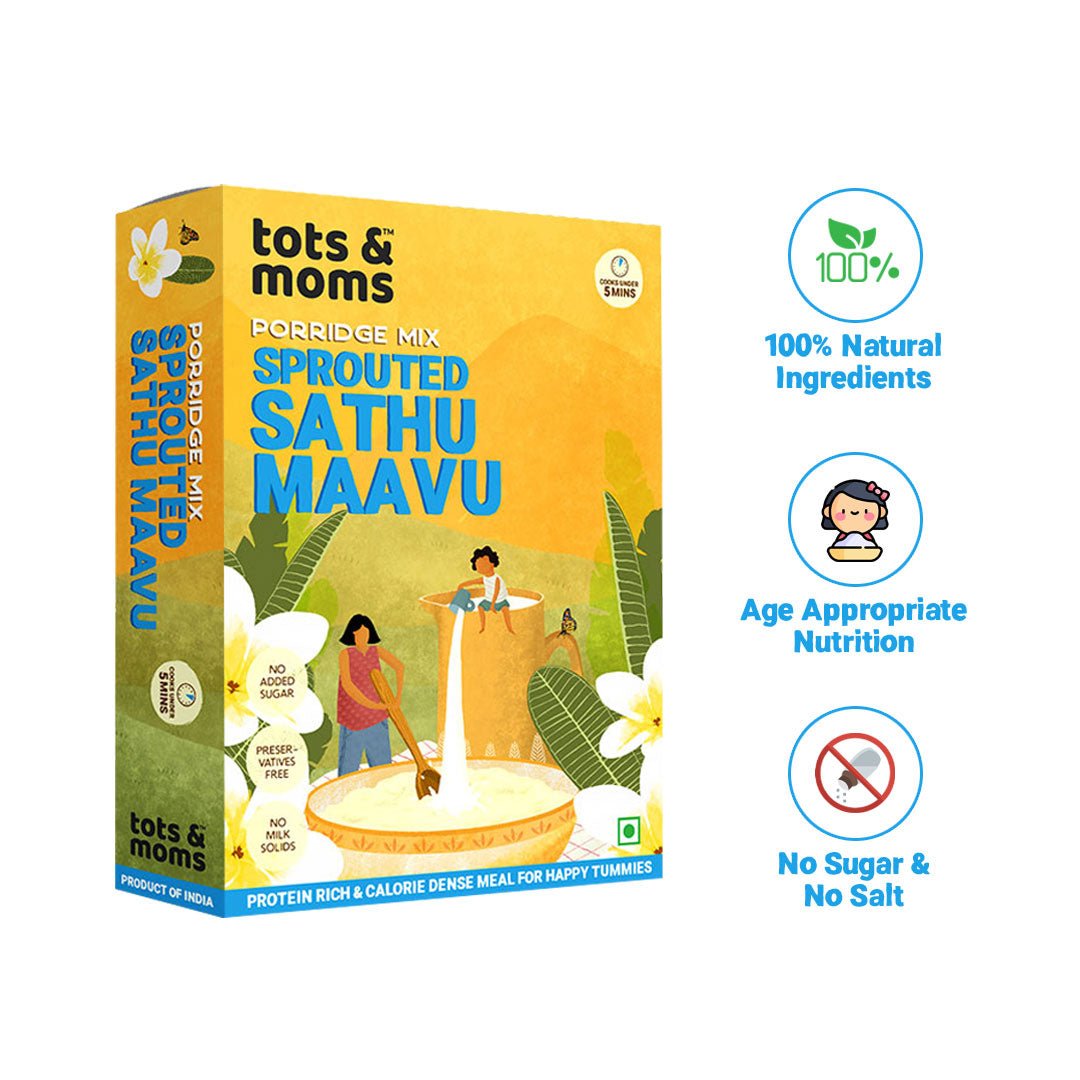 Tots & Moms Multigrain Porridge Mix - Sprouted Sathu Maavu - HP02