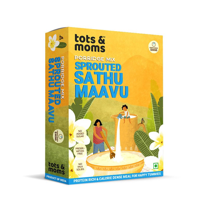 Tots & Moms Multigrain Porridge Mix - Sprouted Sathu Maavu - HP02