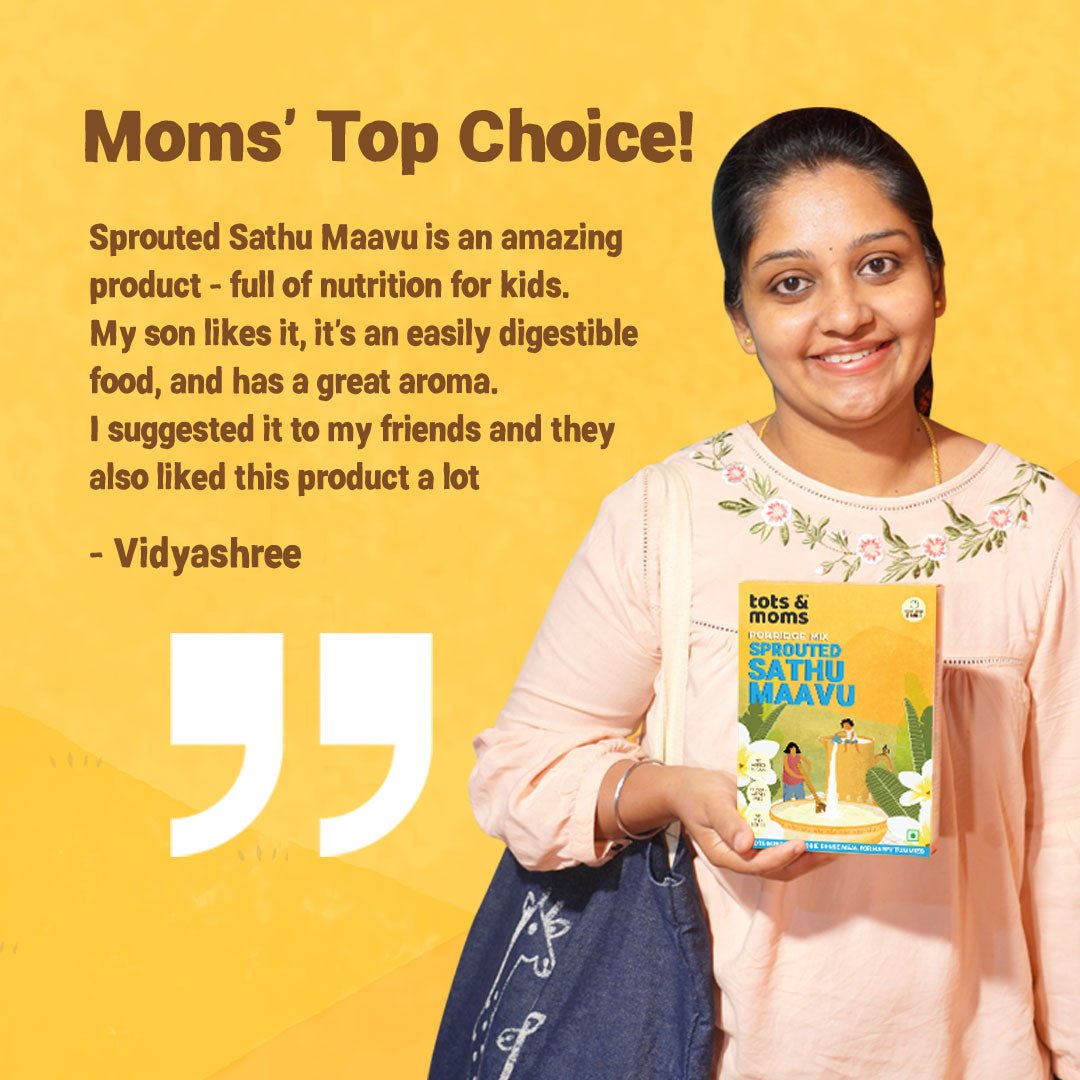 Tots & Moms Multigrain Porridge Mix - Sprouted Sathu Maavu - HP02
