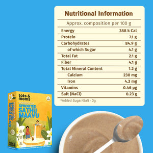 Tots & Moms Multigrain Porridge Mix - Sprouted Sathu Maavu - HP02