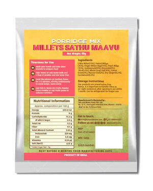 Tots & Moms Multigrain Trial Pack with Dates Powder | 4 Packs | 50g each - TP4