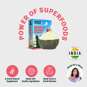 Tots & Moms No Added Sugar 100% Nuts & Seeds Powder 100g - DM11