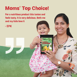 Tots & Moms No Sugar Drink Mix Sprouted Ragi & Almond Mix with Jaggery 200g - Baby Food