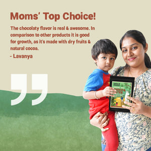 Tots & Moms No Sugar Iron Rich Choco Dates Drink Mix with Jaggery 200g - Baby Food