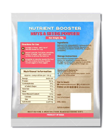 Tots & Moms Nutrient Boosters Trial Pack | 3 Packs | 50g each - TP5