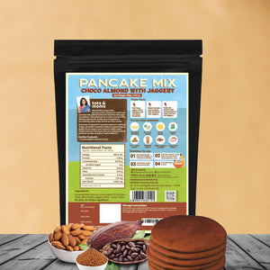 Tots & Moms Pancake Combo | Choco Almonds with Jaggery | Banana Almonds with Jaggery | 250g each - HS12