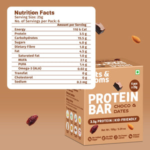 Tots & Moms Protein Bar - Choco & Dates Bar - 150g - HS10