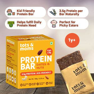 Tots & Moms Protein Bar - Dates & Nuts Bar - 150g - HS09