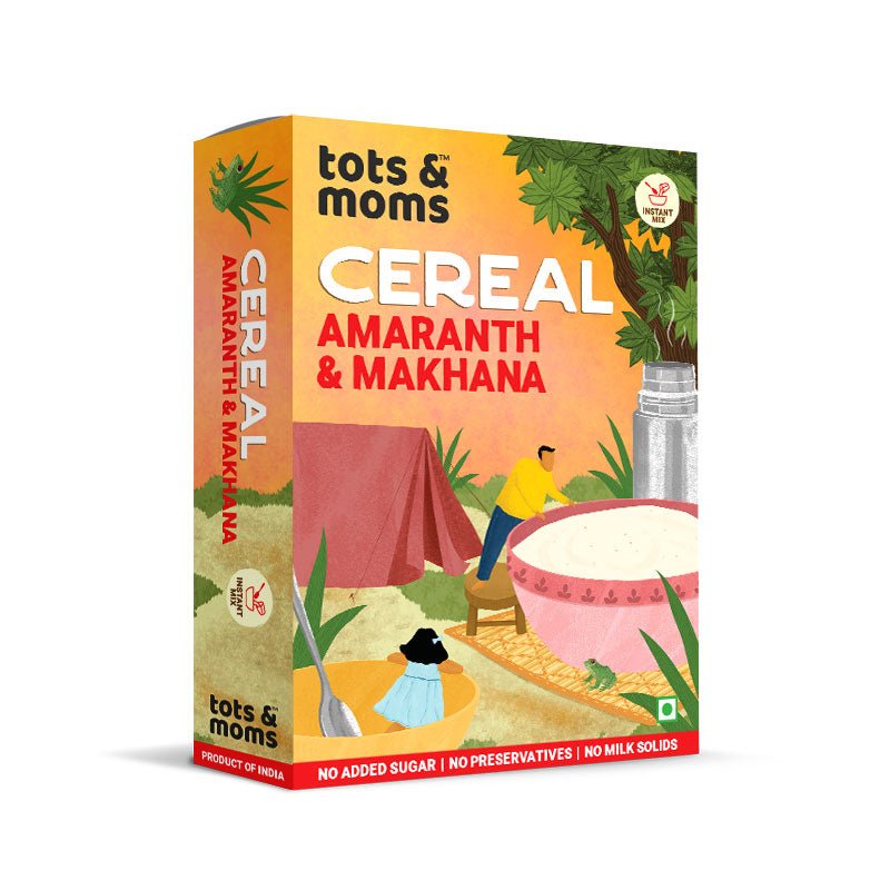 Tots & Moms Protein & Calcium Rich - Amaranth & Makhana Instant Baby Cereal - IN07