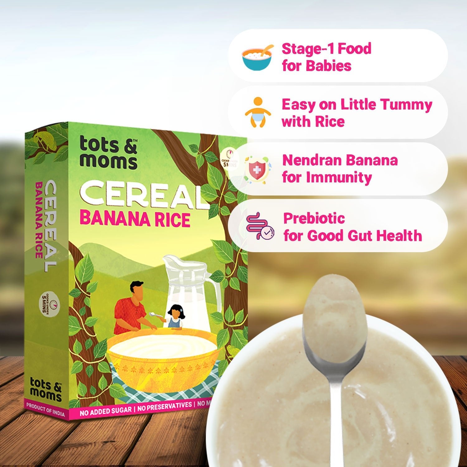 Tots & Moms Red Rice Cereal for kids - 200g - CE02