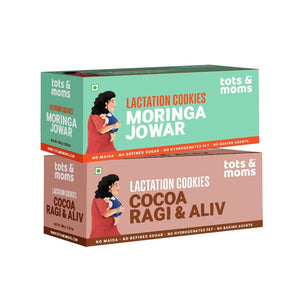 Tots & Moms Shatavari Ragi, Cocoa Ragi & Aliv Lactation Cookies - WP68