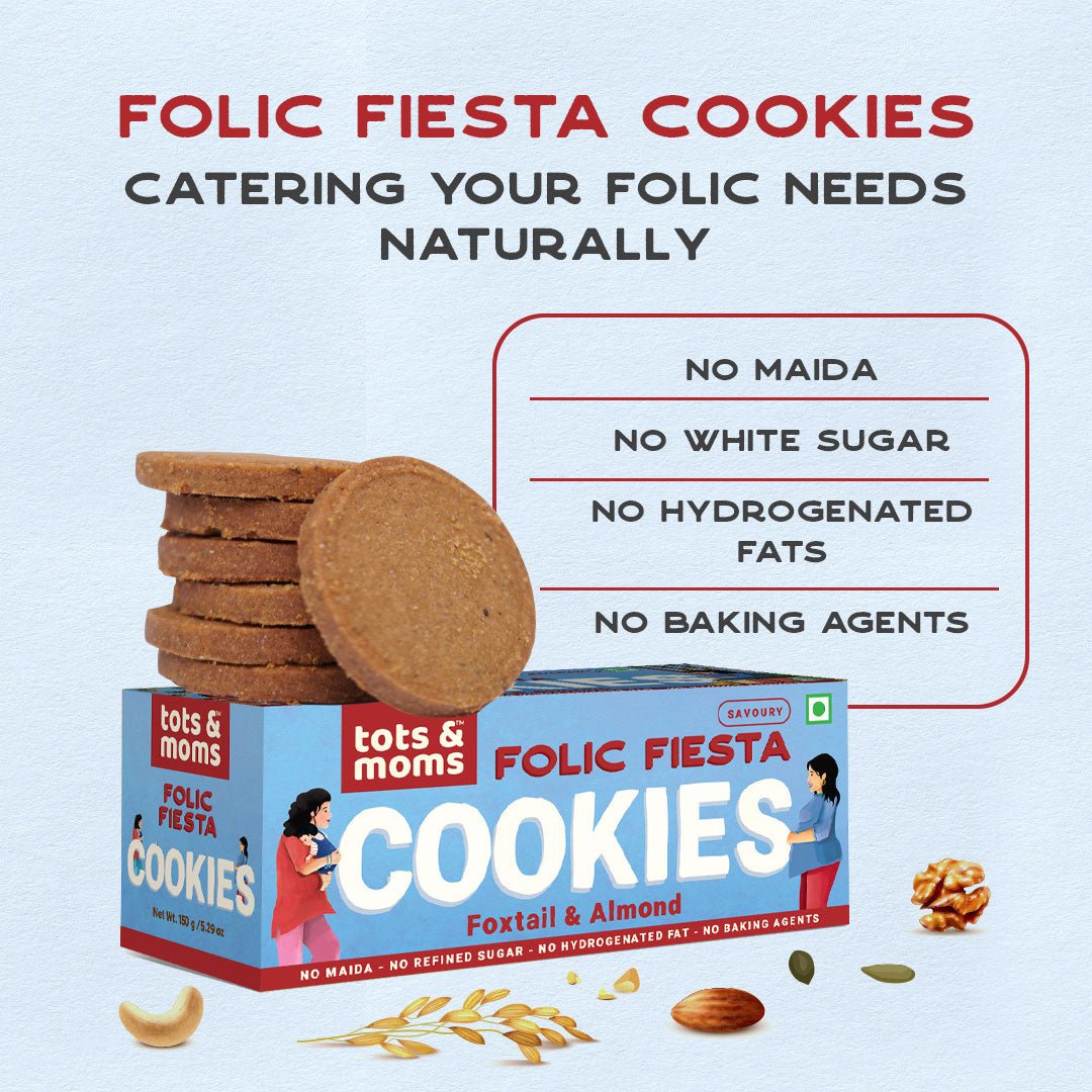 Tots & Moms - Women Cookies - Folic Fiesta - Food & Snack