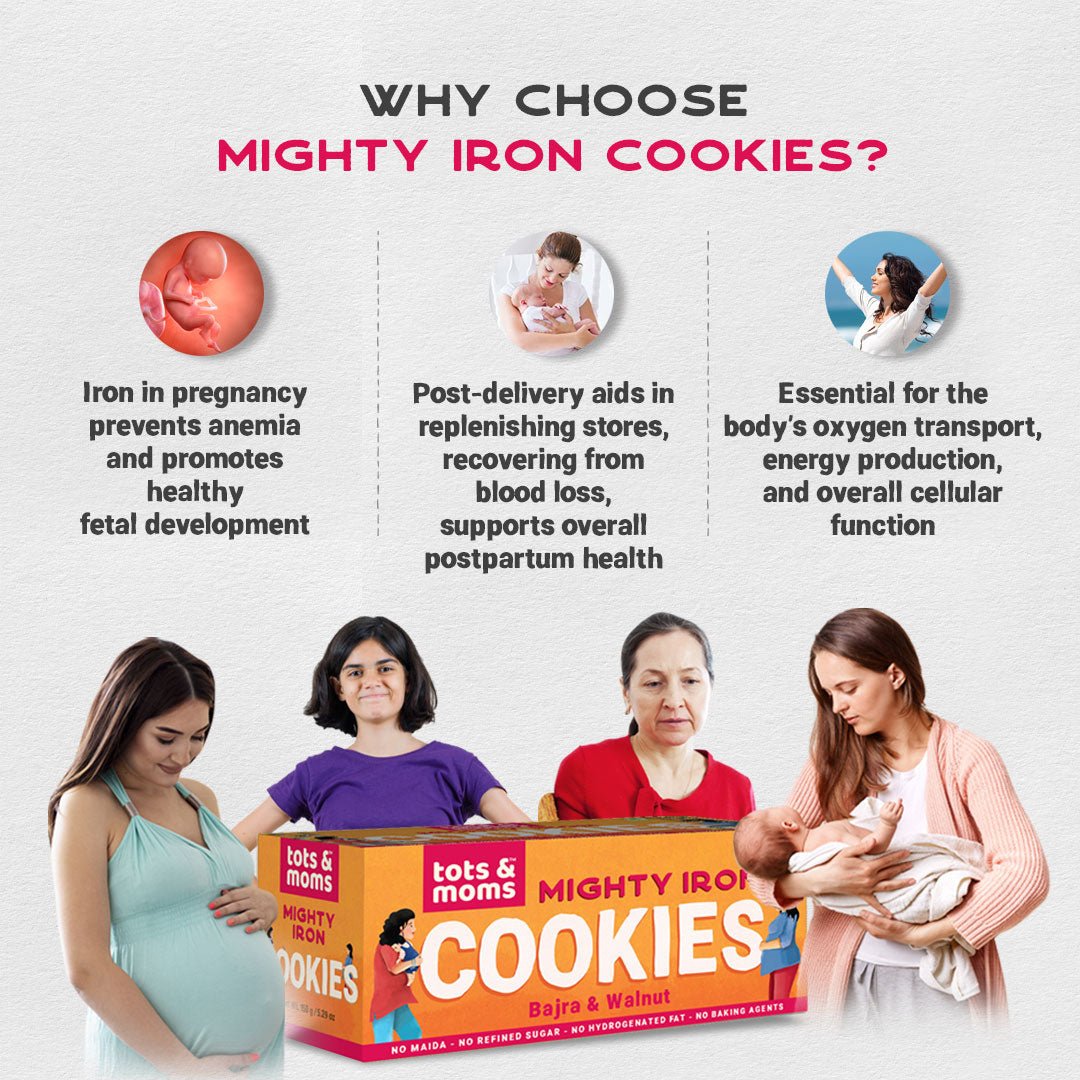 Tots & Moms Women Cookies - Mighty Iron - Lactation Cookies