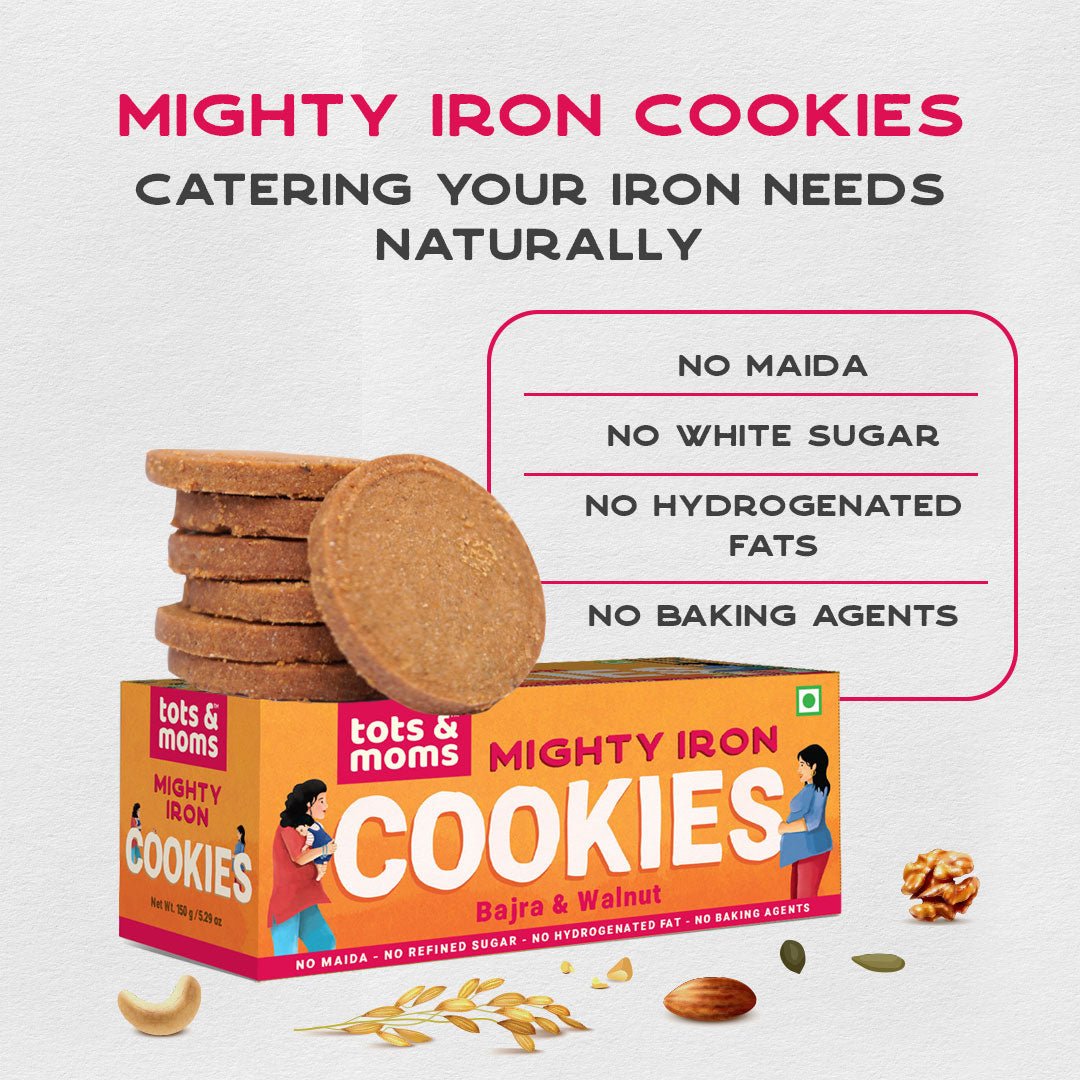 Tots & Moms Women Cookies - Mighty Iron - Lactation Cookies