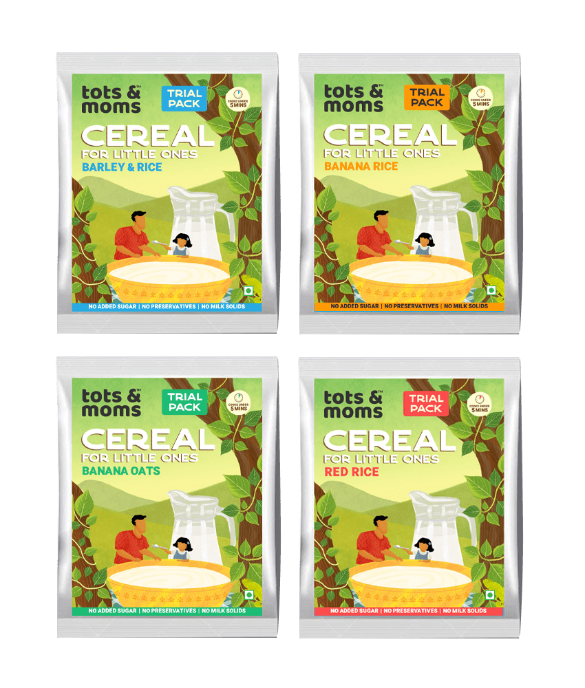 Tots&Moms Trial Pack - Cereals Combo 4 Packs - TP2