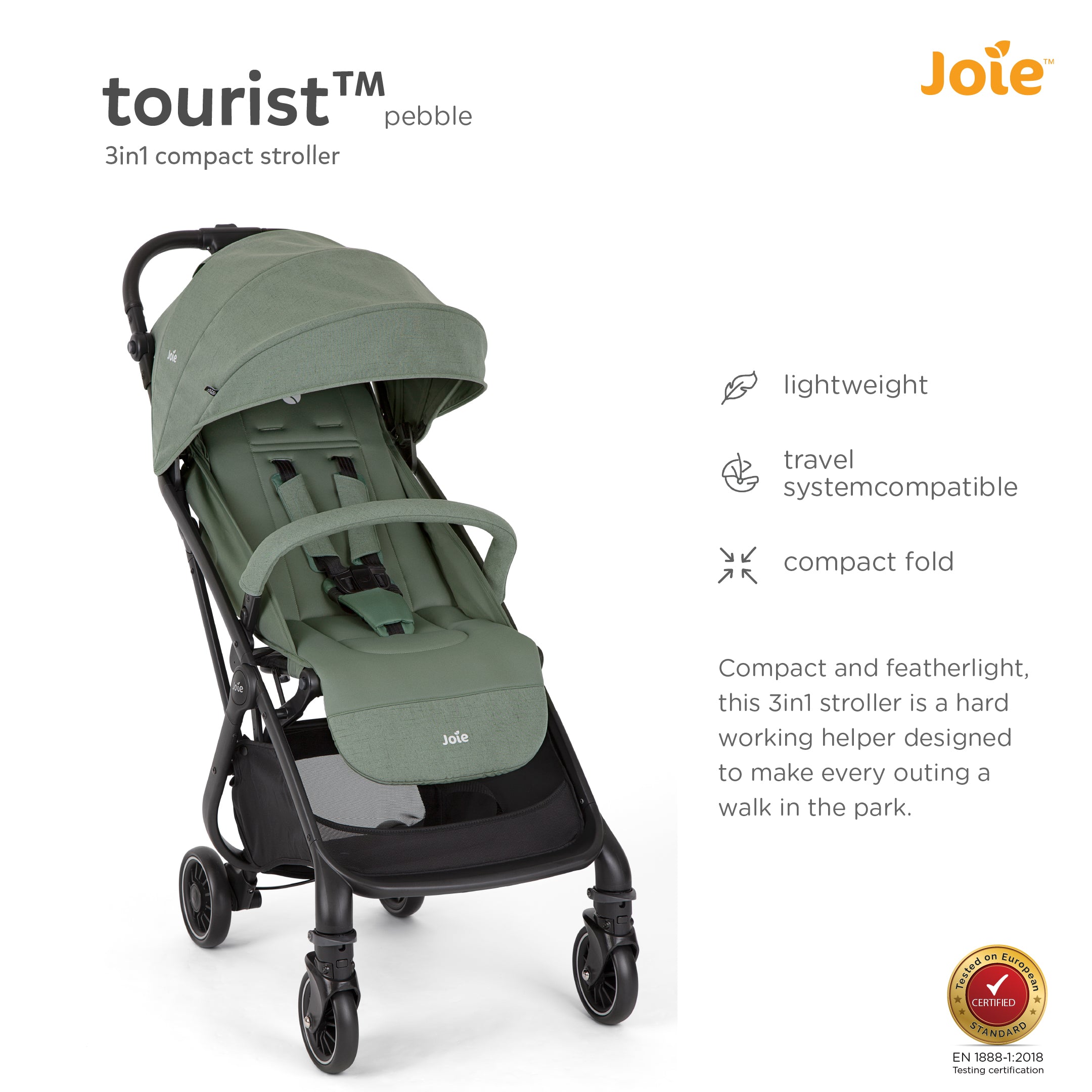 Joie Stroller Tourist Laurel Birth+ to 15 kg