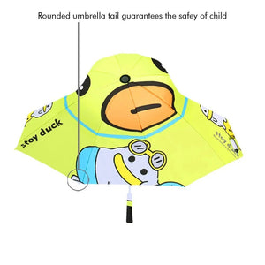 Toy Duck theme, Unique Spanish Patio Style Kids Umbrella, 5-12 years,Green - Little Surprise BoxToy Duck theme, Unique Spanish Patio Style Kids Umbrella, 5-12 years,Green