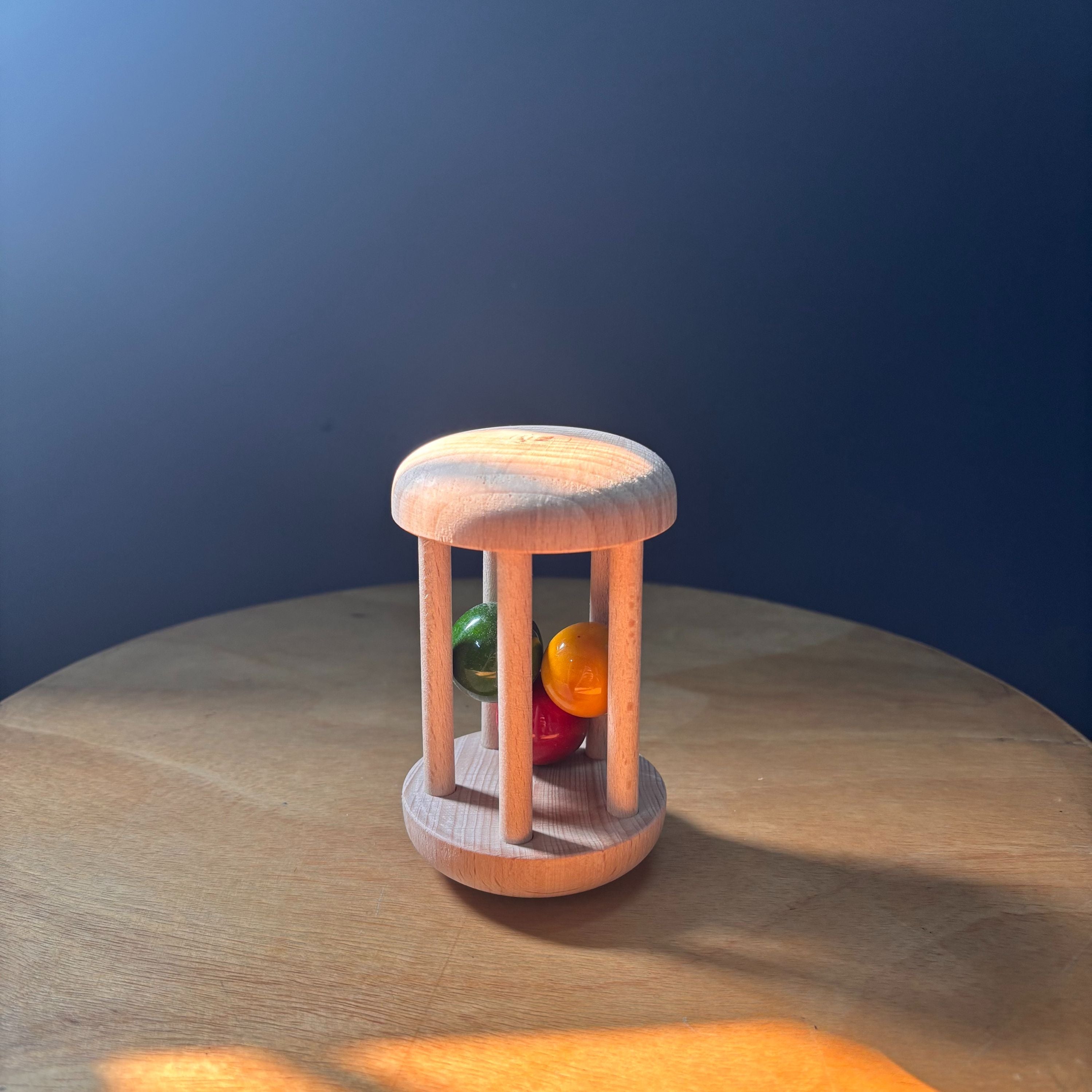 Toy Trunk Cognitive Roll and Learn Set ( Rolling rattle , Vegetable Flash cards) - Rattle