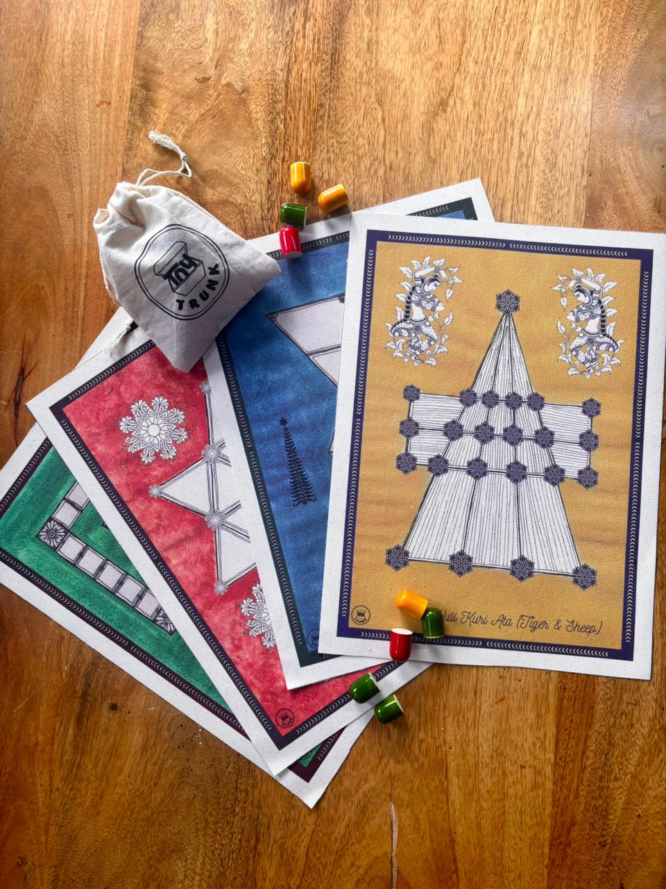 Toy Trunk Indian Strategy Board Games (Set of 4) - Board Games