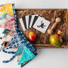 Toy Trunk Tiny Tot Adventure Box (1 egg rattle, 1 Globe wobbler, Dumbell teether, zero waste bunting, flash cards) - TTBO002