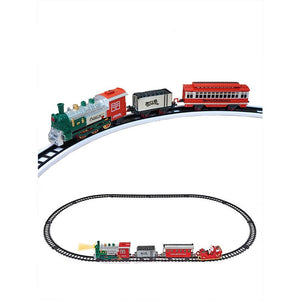 Train around the tree set with Light and Sound for Christmas Tree Decor - Christmas