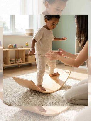 Train Your Brain Curvy Balance Board | The Mom Store - Balancing Board