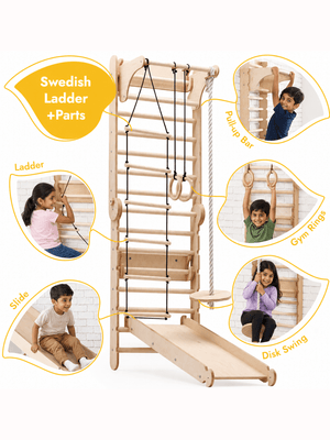 Train Your Brain Swedish Ladder | The Mom Store - Indoor Climbers & Play Structures