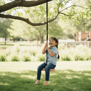 Train Your Brain Wooden Swing Disk | The Mom Store - Indoor Climbers & Play Structures