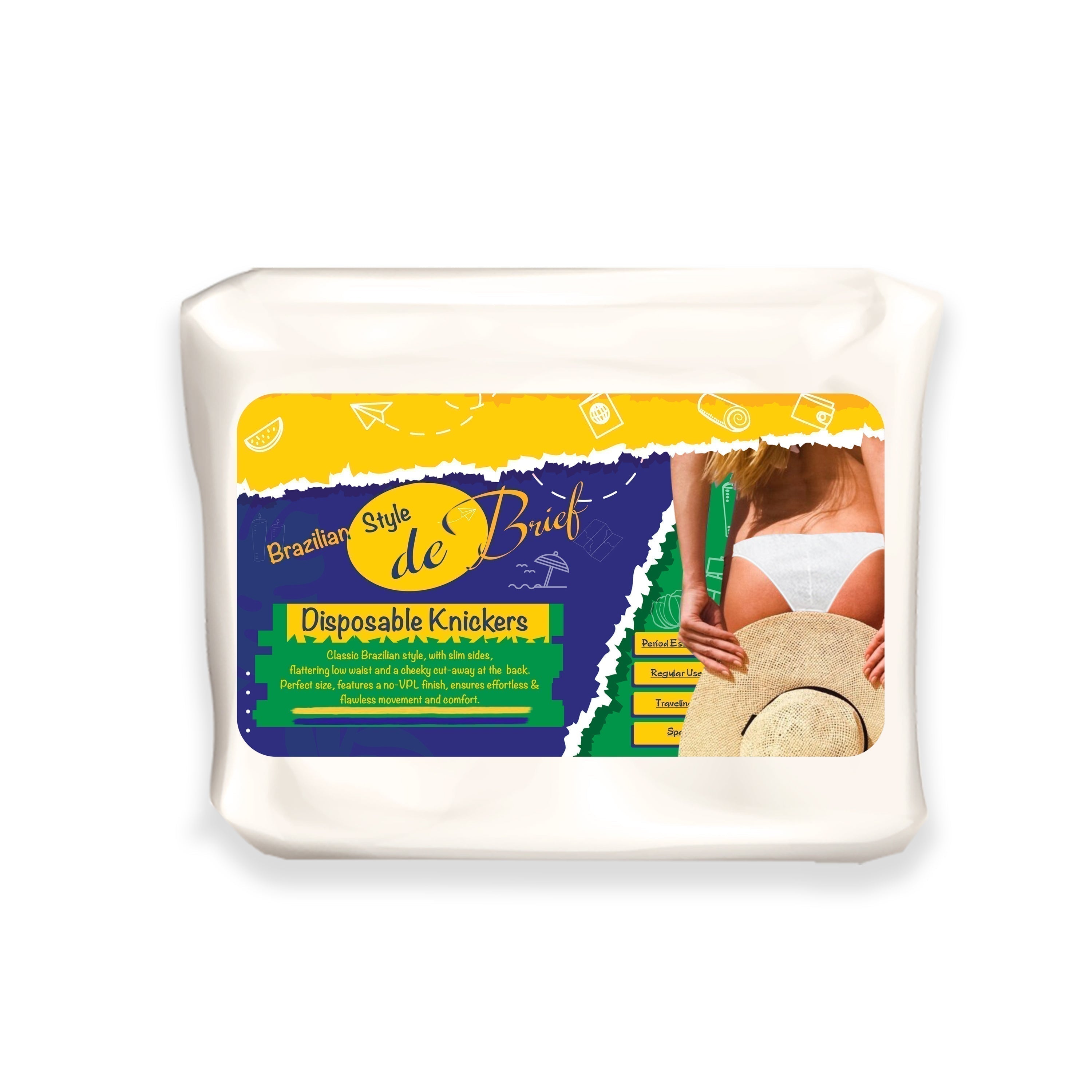 Trawee De - Brief Disposable Panty for Women | Premium Underwear |Brazilian Knickers | Use and Throw Briefs | Period Panties, Maternity, Travel, Spa, Daily Use | Non Transparent - XS Maternity Panty