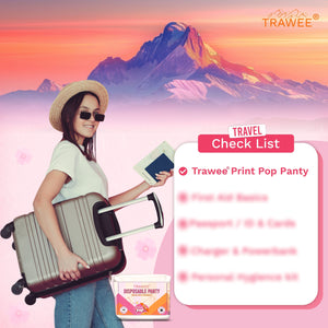 Trawee Disposable Panties – Rash - Free Antibacterial - XS Disposable Maternity Panty